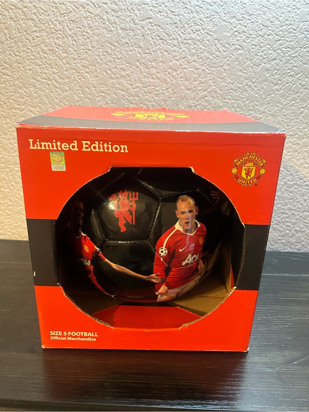 Manchester United Limited Edition  Soccer Ball Size 5 In Box